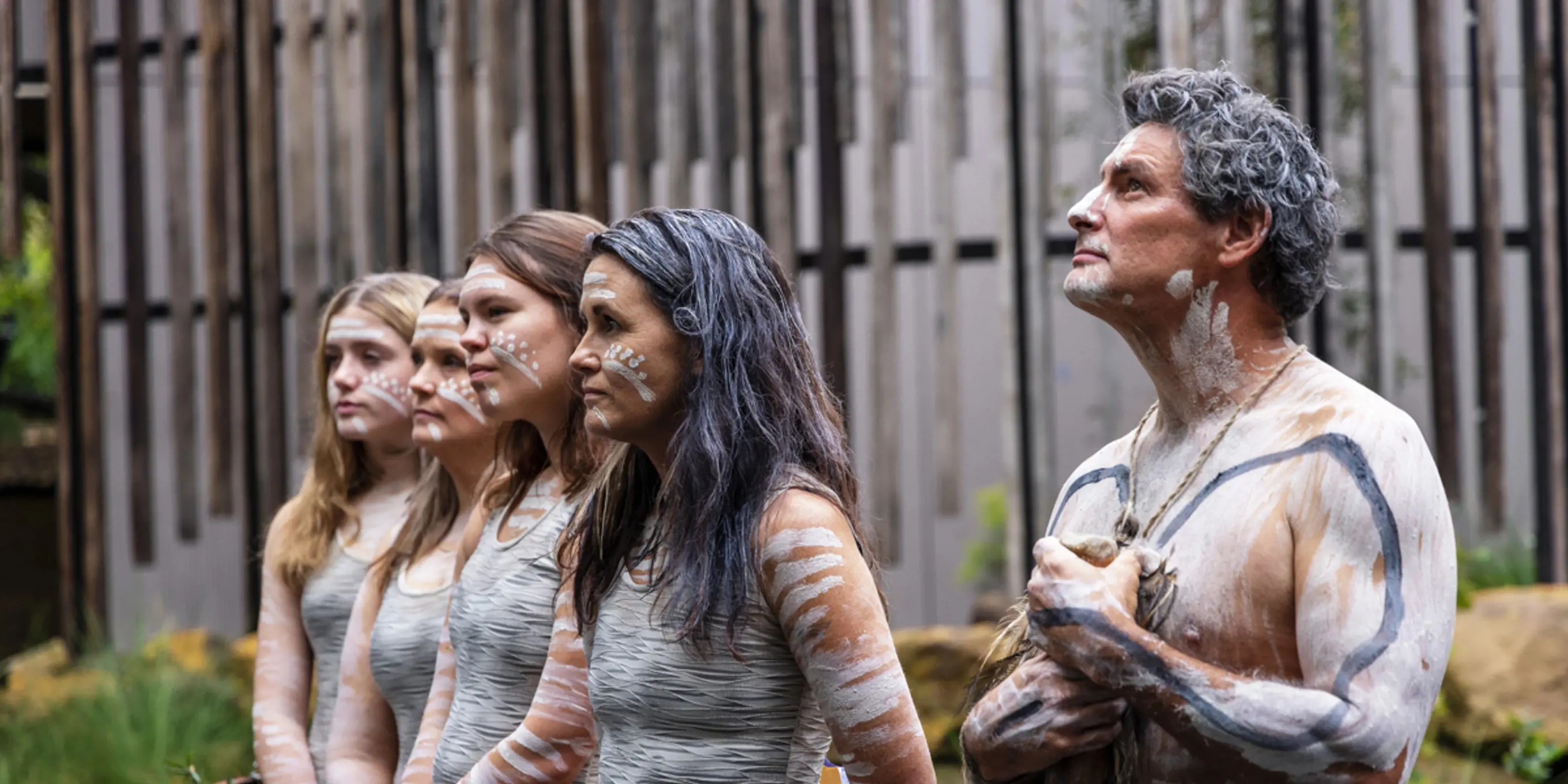 Wagana dancers at the opening of Nura Diya Australia