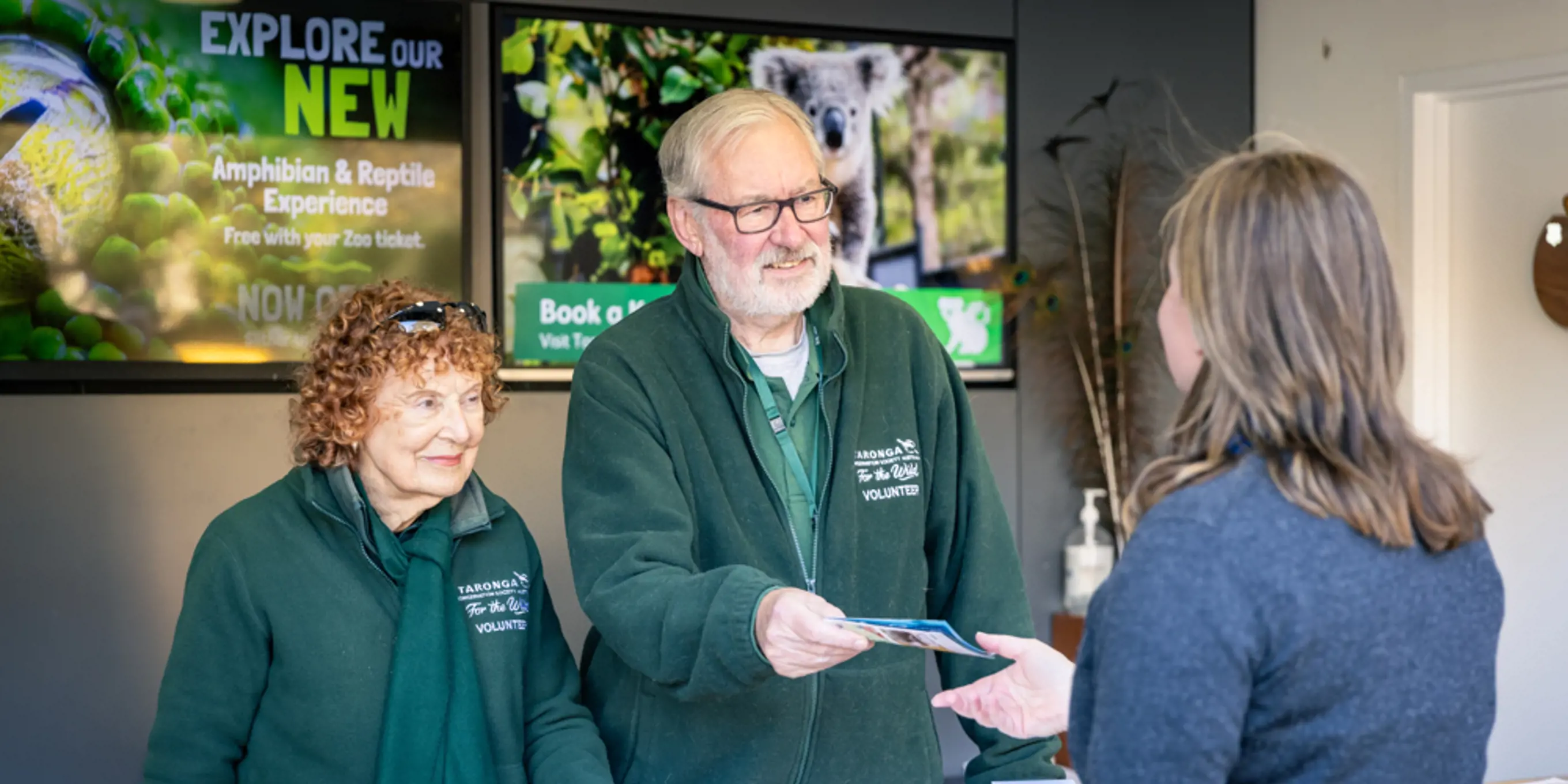 Guest Experience Volunteers in Info Desk